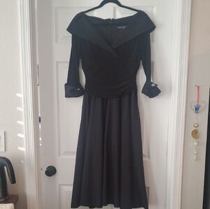 Jessica Howard Black Long Sleeve Dress